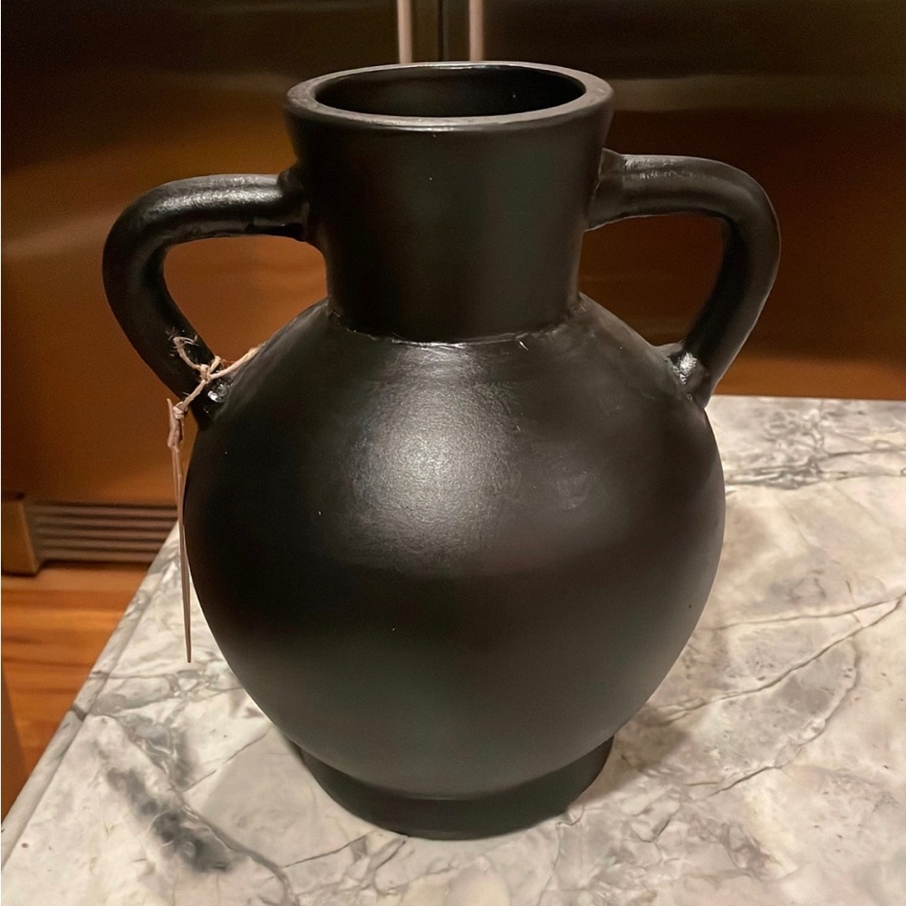 Black Handle Vase